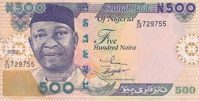 NIGERIA P.30a - 500 Naira 2002 AU