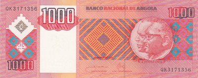 ANGOLA P.150b - 1000 Kwanzas 2011 UNC