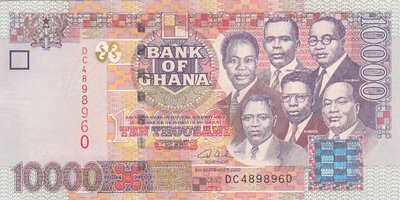 GHANA P.35a - 10.000 Cedis 2002 UNC