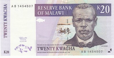 MALAWI P.38a - 20 Kwacha 1997 UNC