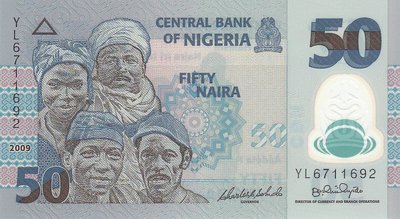 NIGERIA P.40a - 50 Naira 2009 UNC