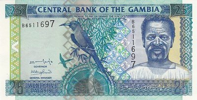 GAMBIA P.22a - 25 Dalasis ND 2001 UNC