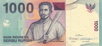 INDONESIA P.141l - 1000 Rupiah 2000/2012 UNC