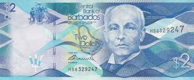 BARBADOS P.73 - 2 Dollars 2013 UNC