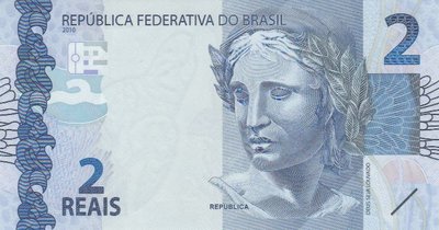 BRAZIL P.252 - 2 reaals 2010/17 UNC