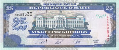 HAITI P.266a - 25 Gourdes 2000 UNC