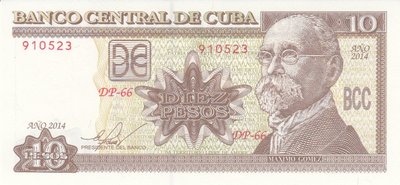 CUBA P.117p - 10 Pesos 2014 UNC