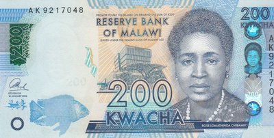 MALAWI P.60c - 200 Kwacha 2016 UNC