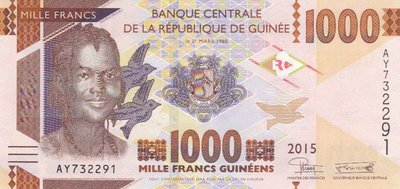 GUINEA P.48 - 1000 Francs 2015 UNC