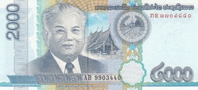 LAO P.41 - 2000 kip 2011 UNC