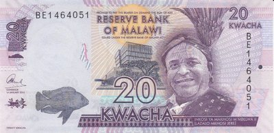 MALAWI P.63c - 20 kwacha 2016 UNC