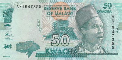 MALAWI P.64b - 50 Kwacha 2015 UNC