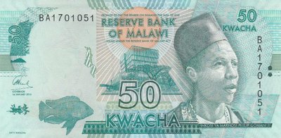 MALAWI P.64c - 50 Kwacha 2016 UNC