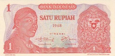 INDONESIA P.102a - 1 Rupiah 1968 UNC