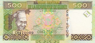 GUINEA P.39a - 500 Francs 2006 UNC