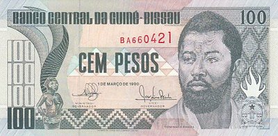 GUINEA-BISSAU P.11 - 100 Pesos 1990 UNC