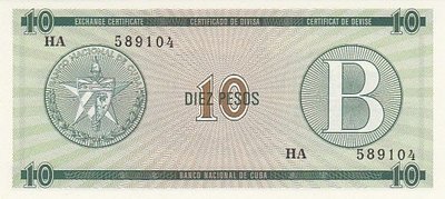 CUBA PFX.8 - 10 Pesos ND 1985 UNC