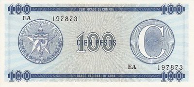 CUBA PFX.25 - 100 Pesos ND 1985 UNC