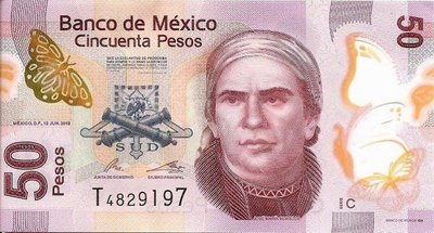 MEXICO P.123Ab - 50 pesos 2012 UNC
