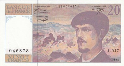 FRANCE P.151h - 20 Francs 1995 AU