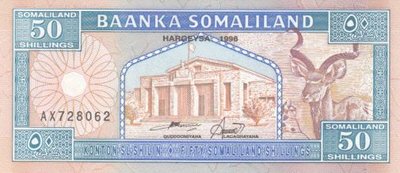 SOMALILAND P.4b - 50 shillings 1996 UNC