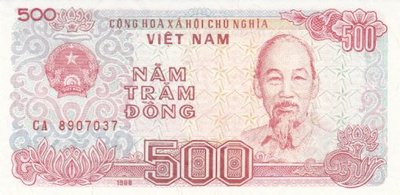 VIETNAM P.101a - 500 Dông 1988 UNC