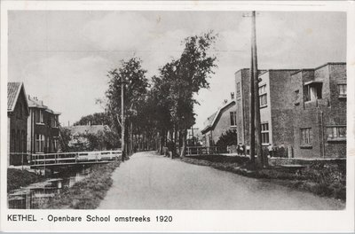 KETHEL - Openbare School omstreeks 1920