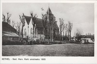 KETHEL - Ned. Herv. Kerk omstreeks 1905