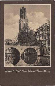 UTRECHT - Oude Gracht met Gaardbrug