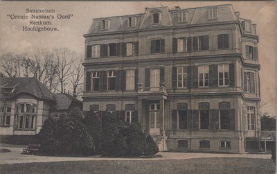 RENKUM - Sanatorium. Oranje Nassau's Oord. Hoofdgebouw