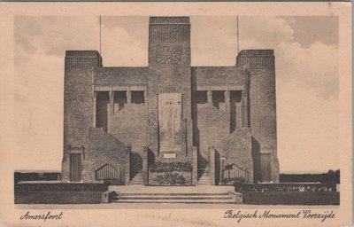 AMERSFOORT - Belgisch Monument Voorzijde