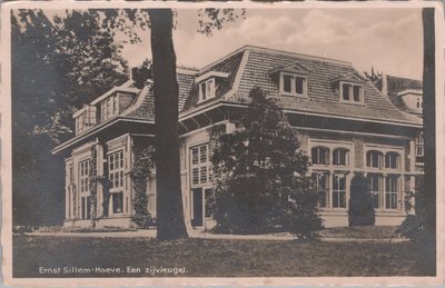 LAGE VUURSCHE - Ernst Sillem Hoeve. Een zijvkleugel