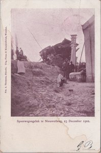 NIEUWERBRUG - Spoorwegongeluk te Nieuwerbrug, 23 December 1902