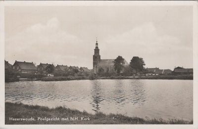 HAZERSWOUDE - Poelgezicht met N. H. Kerk