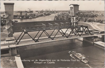 KRIMPEN EN CAPELLE - De Stormvloedkering en de Algera-brug over de Hollanse IJssel