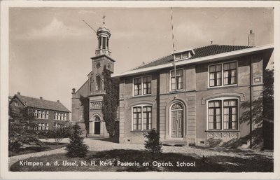 KRIMPEN A. D. IJSSEL - N. H. Kerk, Pastorie en Openb. School