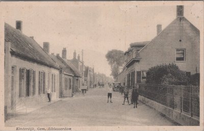 KINDERDIJK - Dorpsgezicht. Gem. Alblasserdam