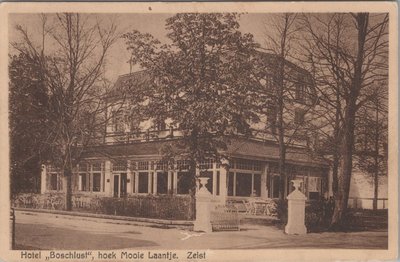 ZEIST - Hotel Boschlust, hoek Mooie Laantje