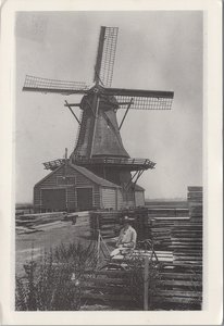 WESTZAAN - Zaagmolen het Klaverblad gesloopt in 1942