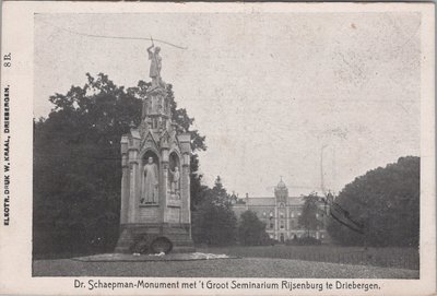 RIJSENBURG - Dr. Schaepman-Monument met 't Groot Seminarium