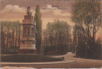 BREDA - Monument met Valkenberg