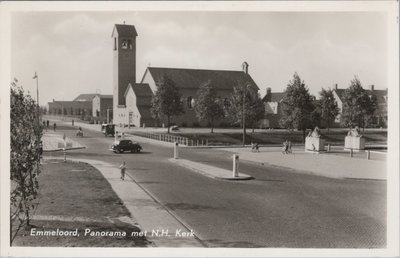 EMMELOORD - Panorama met N. H. Kerk