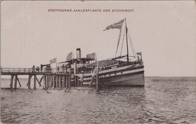 OOSTVOORNE - Aanlegplaats der Stoomboot