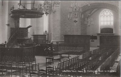 BRIELLE - Interieur Ned. Herv. Kerk St. Catharyne Kerk