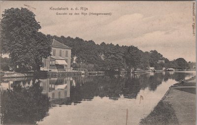 KOUDEKERKA. D. RIJN - Gezicht op den Rijn (Hoogenwaard)