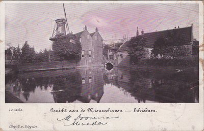 SCHIEDAM - Gezicht aan de Nieuwehaven