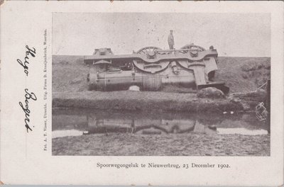 NIEUWERBRUG - Spoorwegongeluk te Nieuwerbrug, 23 December 1902.