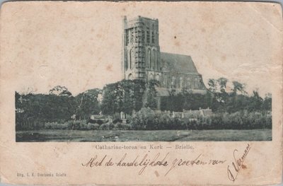BRIELLE - Catherine-toren en Kerk
