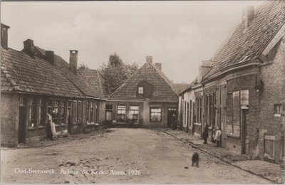 STEENWIJK - Achter de Kerk. Anno 1926