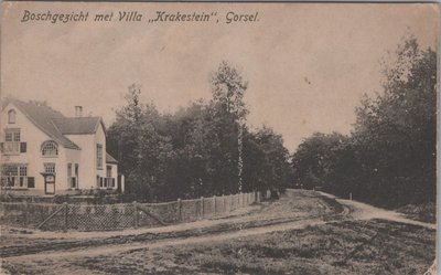 GORSSEL - Boschgezicht met Villa Krakestein
